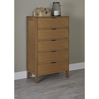 Transitional Chest of Drawers with Framed Ends