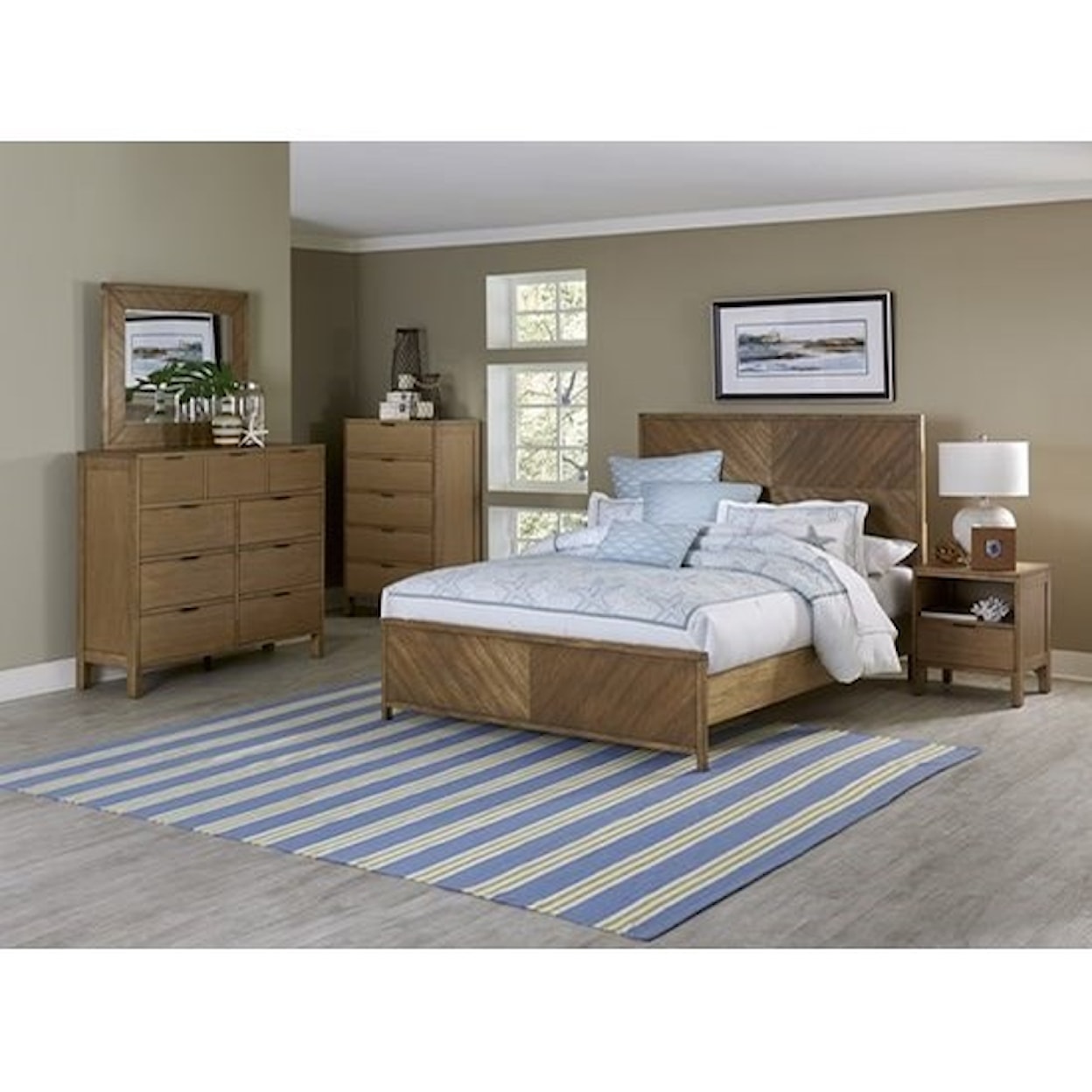 Progressive Furniture Strategy Dresser and Mirror Set