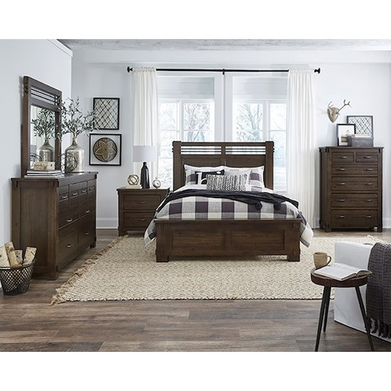 Progressive Furniture Thackery Queen Panel Bed