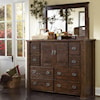 Progressive Furniture Trestlewood Dresser and Mirror