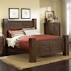 Progressive Furniture Trestlewood Queen Post Bed