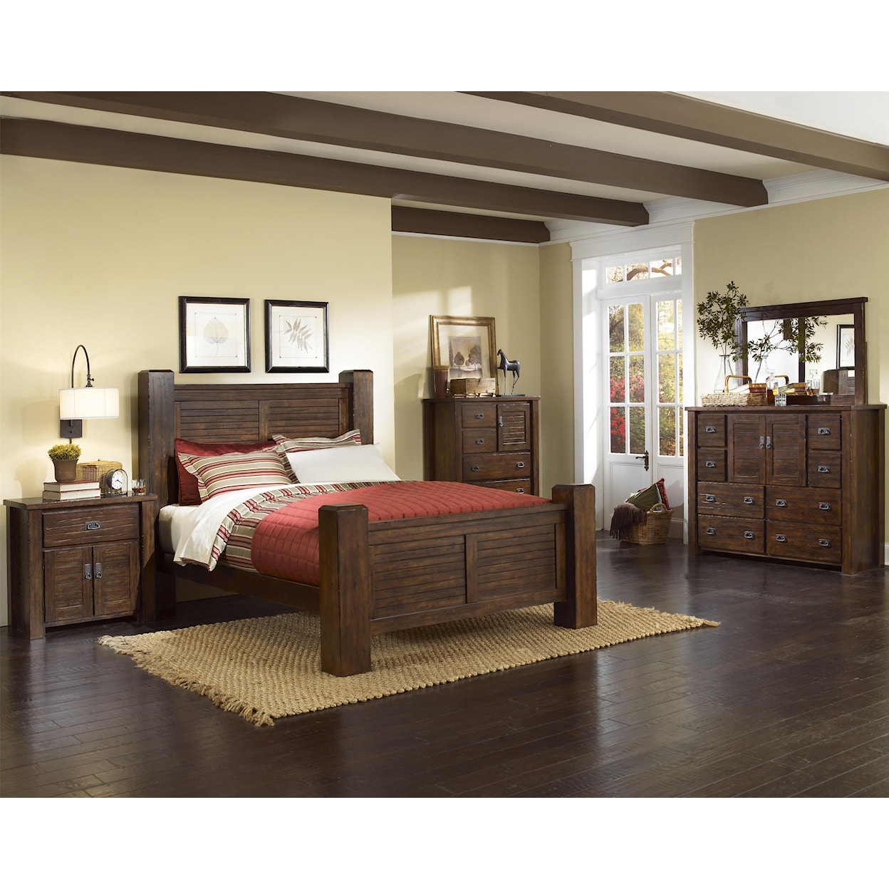 Carolina Chairs Trestlewood Queen Post Bed