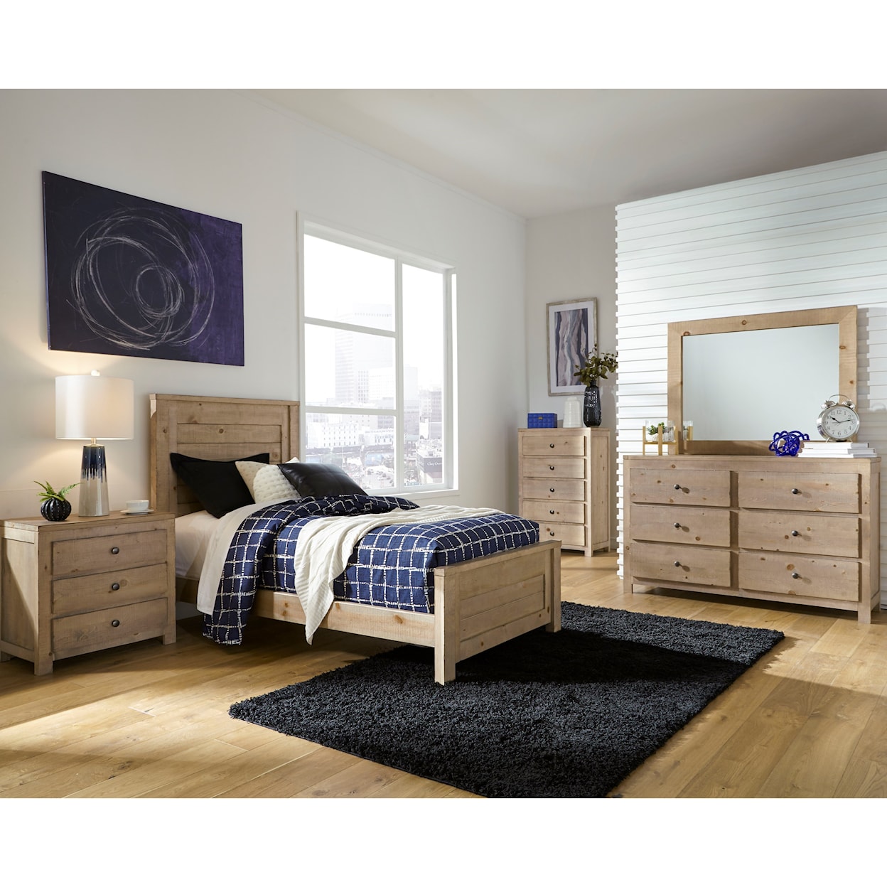 Progressive Furniture Wheaton Twin Bed Room Group