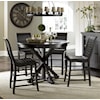 Progressive Furniture Willow Dining 5-Piece Round Counter Height Table Set