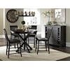 Progressive Furniture Willow Dining 5-Piece Round Counter Height Table Set