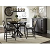 Progressive Furniture Willow Dining 5-Piece Round Counter Height Table Set