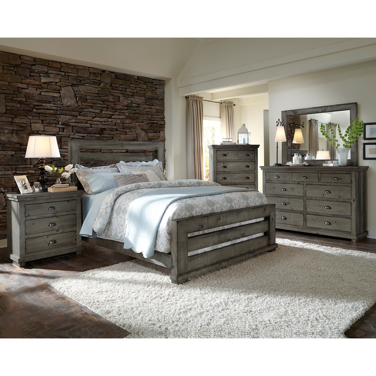 Progressive Furniture Willow Queen Bedroom Group