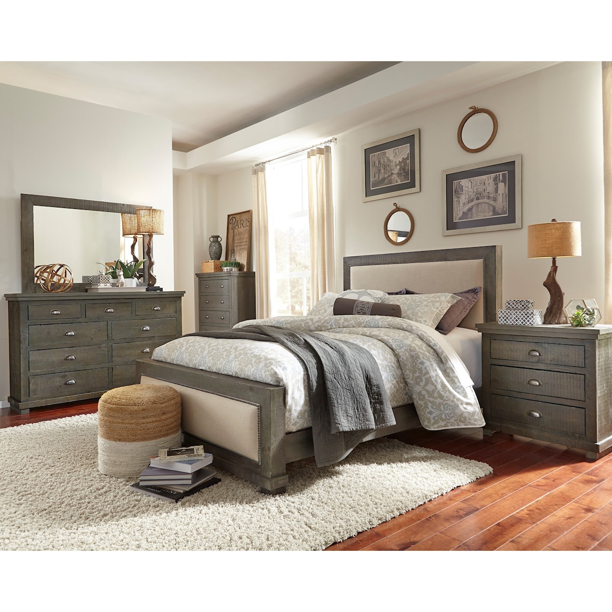 Progressive Furniture Willow Drawer Dresser & Mirror