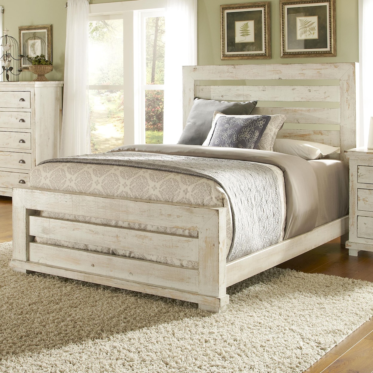 Progressive Furniture Willow Queen Slat Bed