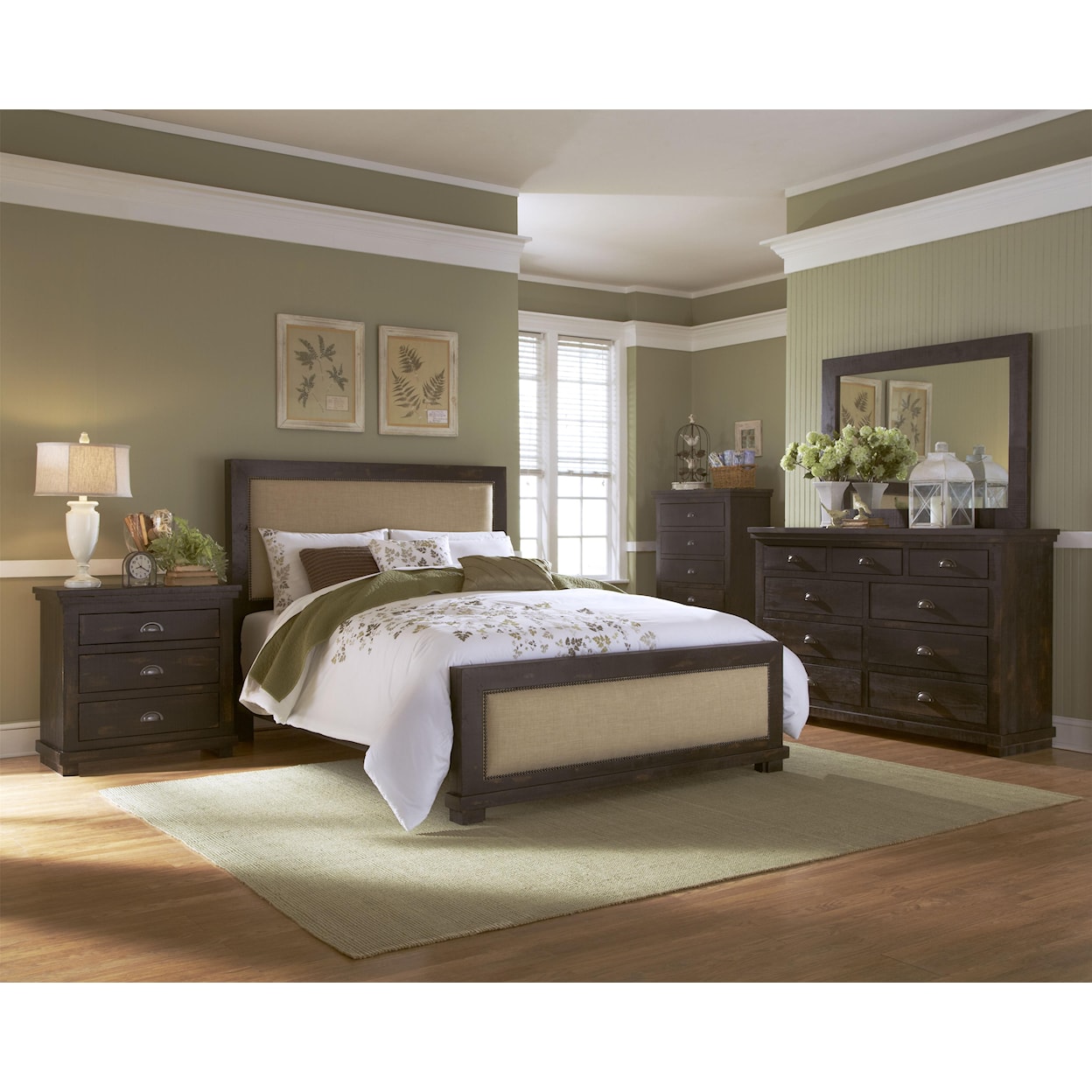 Progressive Furniture Willow Drawer Dresser & Mirror