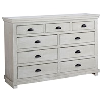 Distressed Pine Drawer Dresser