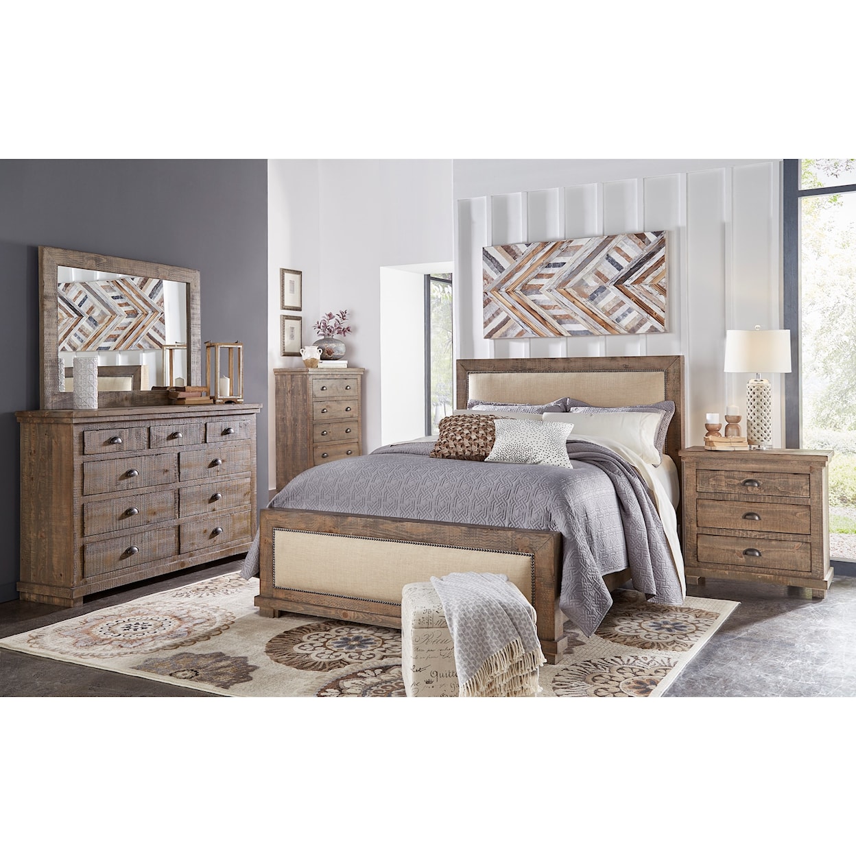 Progressive Furniture Willow King Bedroom Group