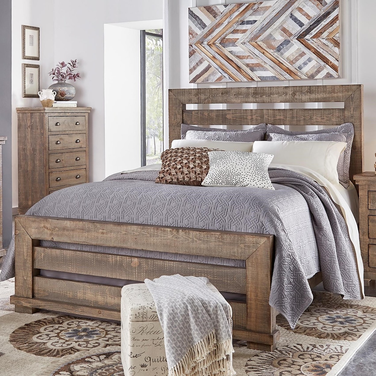 Progressive Furniture Willow Queen Slat Bed