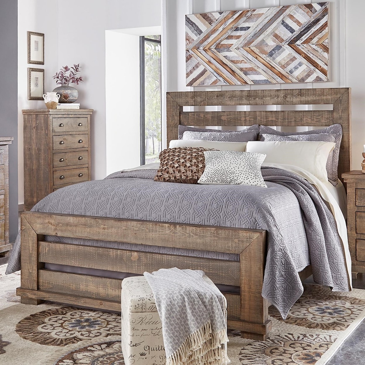 Progressive Furniture Willow King Slat Bed