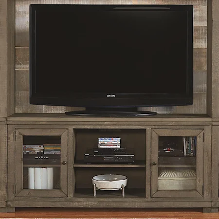 68" Distressed Pine Media Console