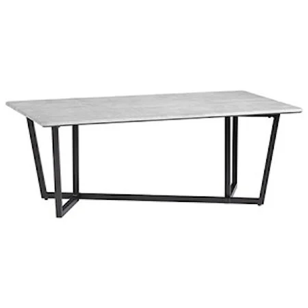 Cocktail Table with Concrete Look Top