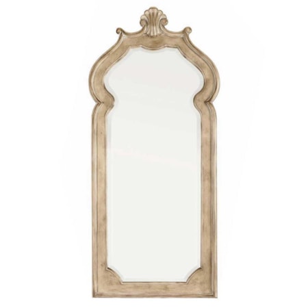 Beveled Nightstand Mirror with Wall Mount Mirror Support