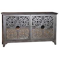 Taj Credenza with Decorative Grilles