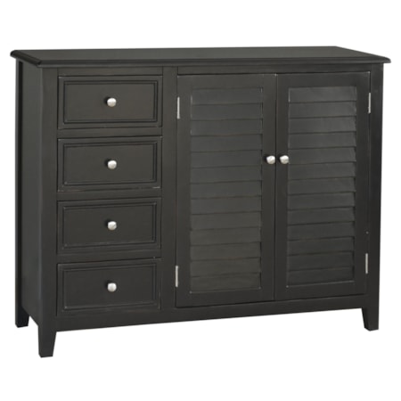 4 Drawer 2 Door Accent Cabinet