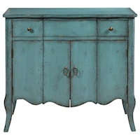 Mazzini Accent Chest in Distressed Turquoise Finish