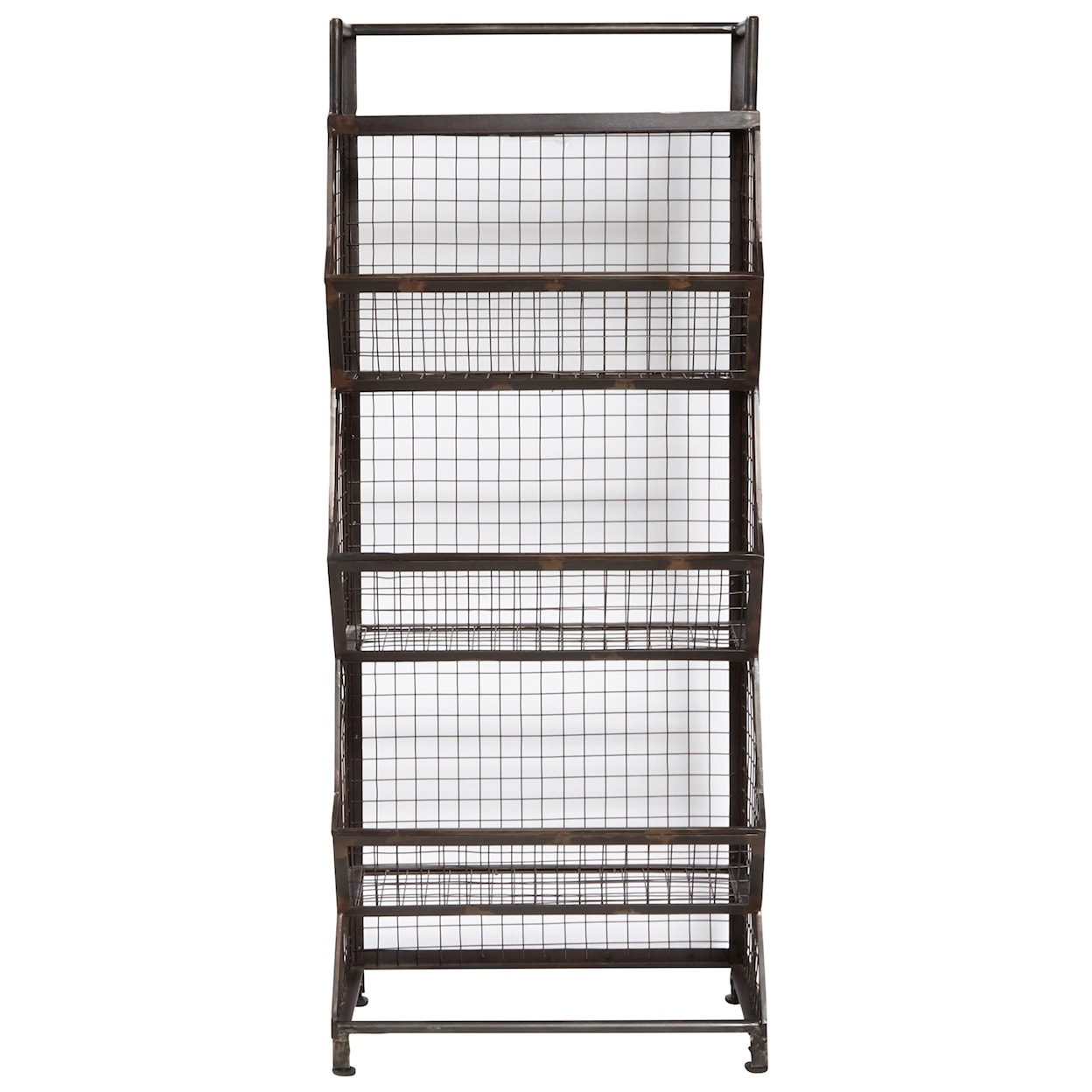 Accentrics Home Chests and Cabinets Metal Bin Etagere