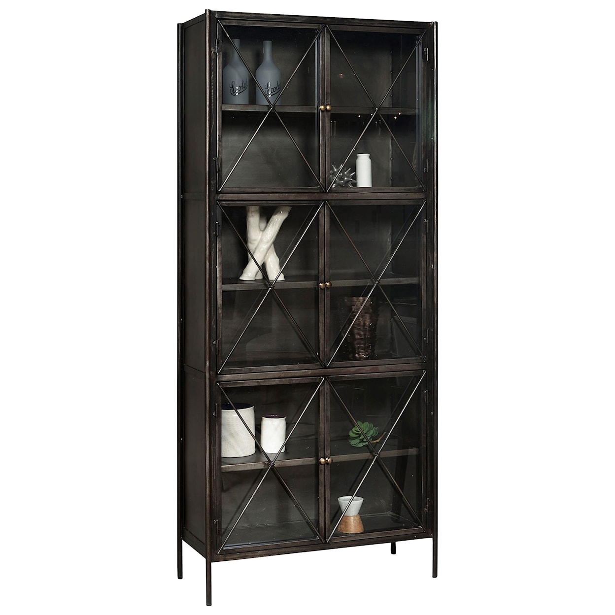 Accentrics Home Chests and Cabinets Iron Display Cabinet