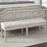 Traditional Upholstered Bed Bench