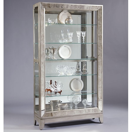 Platinum Side Entry Curio Cabinet