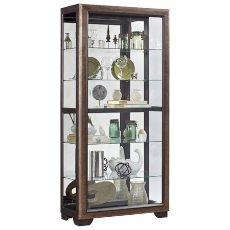 Sliding Front Curio with Touch Lighting