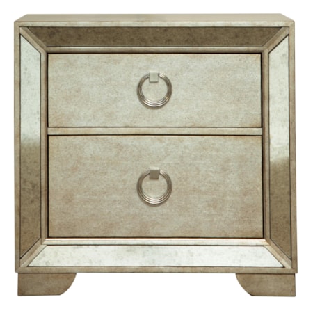 Two Drawer Nightstand w/ Cedar Lining