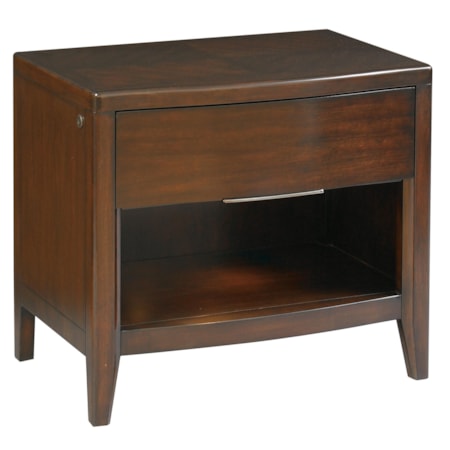 Contemporary Night Stand with One Drawer