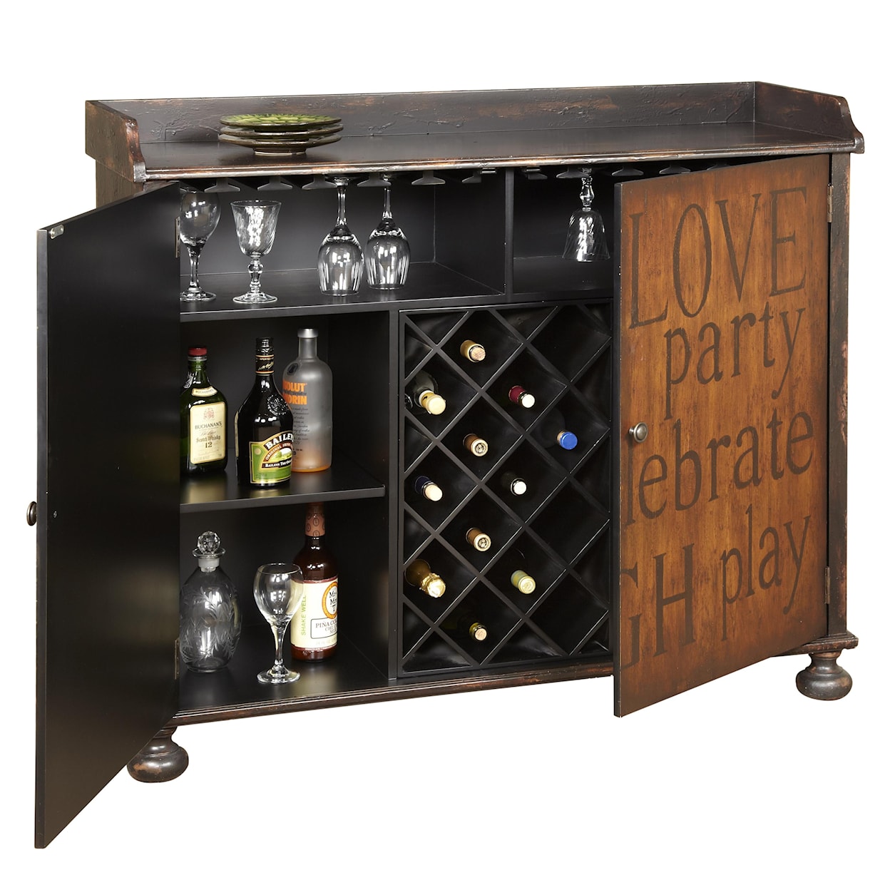 Accentrics Home Bars and Bar Storage Wine Cabinet
