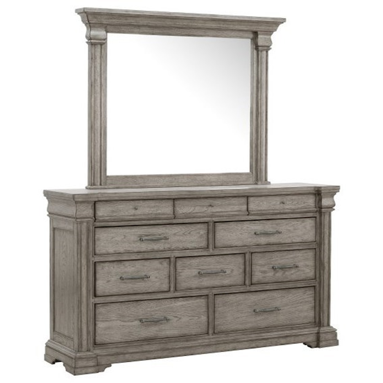 Pulaski Furniture Madison Ridge Dresser and Mirror