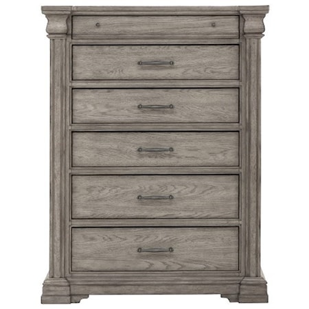 Transitional 6 Drawer Chest