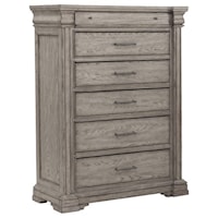 Transitional 6-Drawer Bedroom Chest