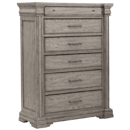 Transitional 6-Drawer Bedroom Chest
