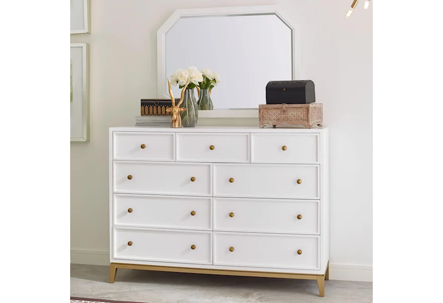 Chelsea  Dresser and Mirror Set by Rachael Ray Home at Reeds Furniture