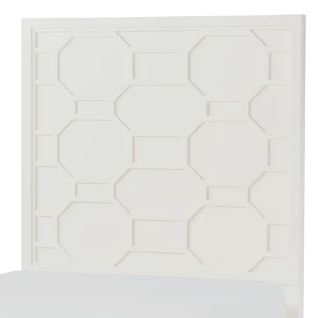 Twin Panel Headboard with Lattice Design