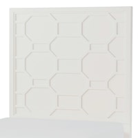 Twin Panel Headboard with Lattice Design