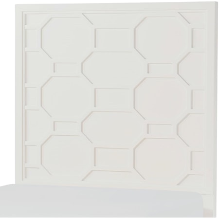 Twin Panel Headboard with Lattice Design