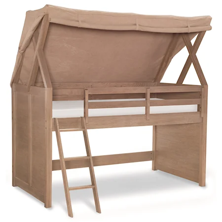 Twin Loft Bed With Tent