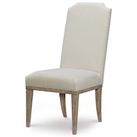 Traditional Upholstered Host Side Chair