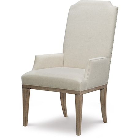 Upholstered Host Arm Chair