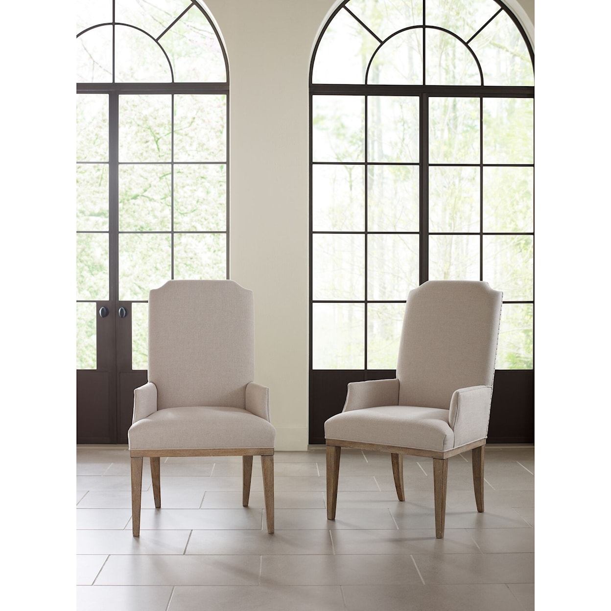 Rachael Ray Home Monteverdi  Upholstered Host Arm Chair