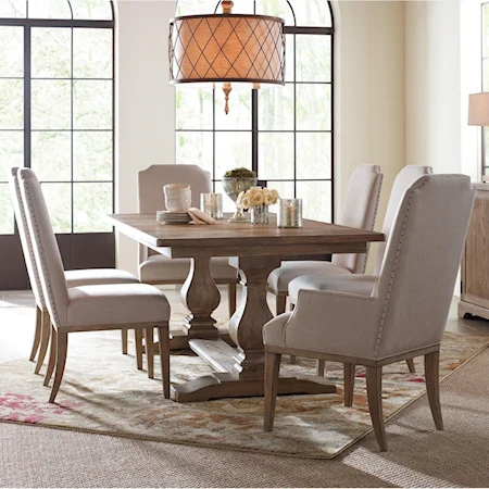 7 Piece Rectangular Table Set