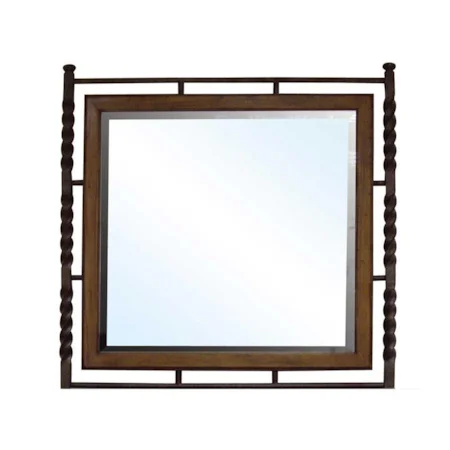 Twisted Metal Landscape Mirror