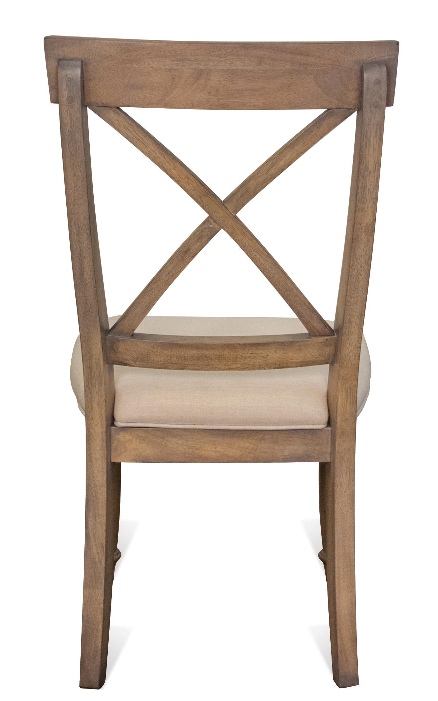 Riverside Furniture Aberdeen 21358 X Back Side Chair w Turned Legs Dunk Bright Furniture Chair Dining Side Chairs