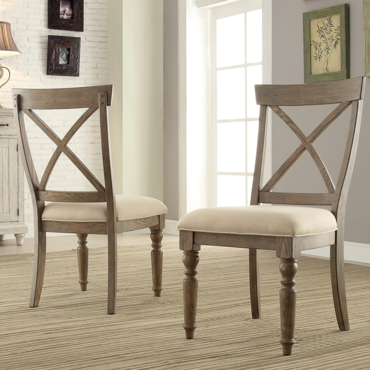 Riverside Furniture Aberdeen X-Back Side Chair