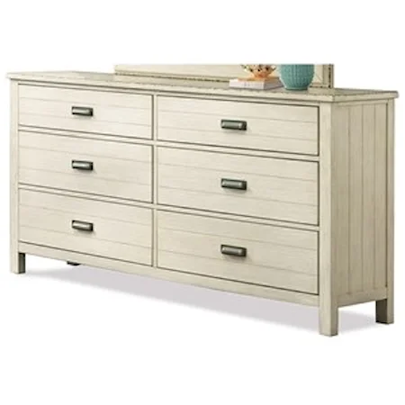 6-Drawer Dresser with Felt-Lined Drawers