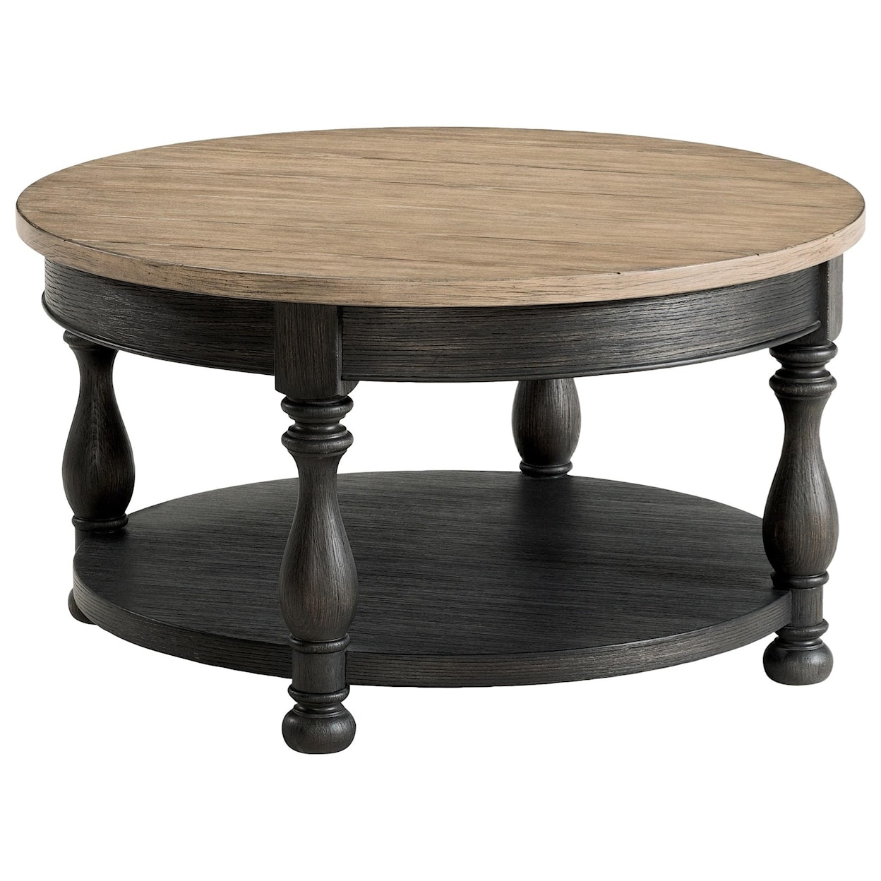 Riverside Furniture Barrington Two Tone Round Cocktail Table